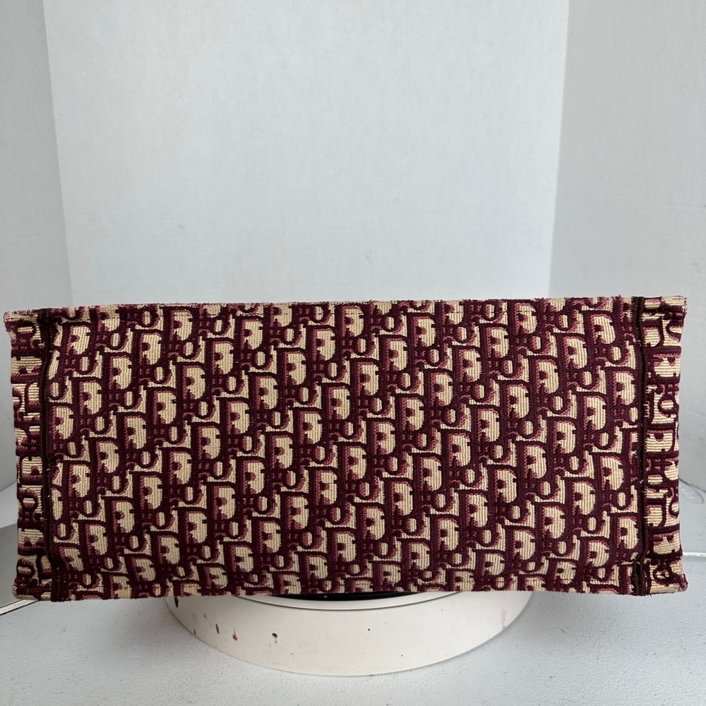 Christian Dior Book Tote Oblique Canvas Large WINE - Picture 8 of 14